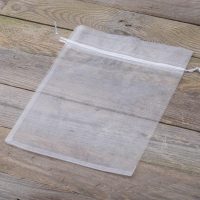 Organza zakjes 26 x 35 cm - wit Zakken met snelle en gemakkelijke sluiting