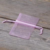 Organza zakjes 5 x 7 cm - lichtpaars Lavendel en potpourri