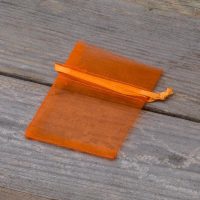 Organza zakjes 6 x 8 cm - oranje Lavendel en potpourri