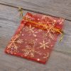 Organza zakjes 9 x 12 cm - Kerstmis Feestdagen & gelegenheden