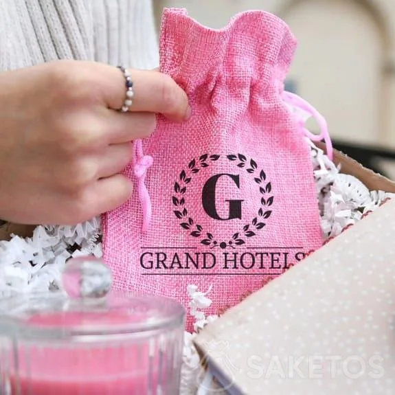Jute zak met hotellogo