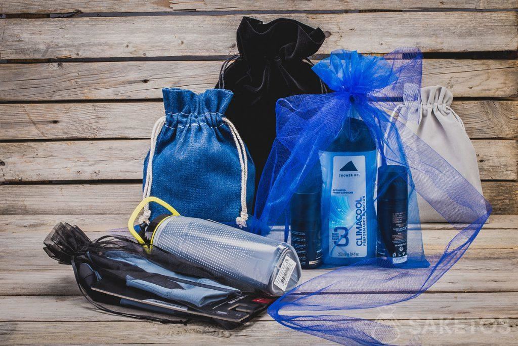 Geschenken voor Valentijn voor hem,enkele ideeën 4 Cosmetica, sportgadgets - geschenken voor mannen in stijlvolle stoffen tassen