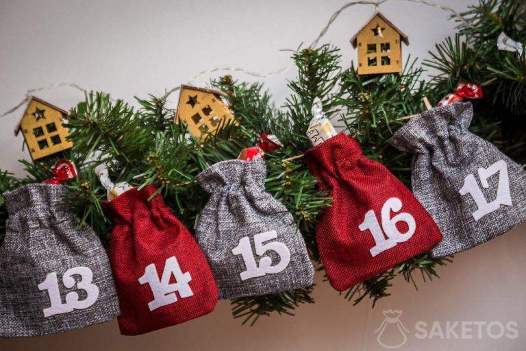 Adventskalender met snoepjes