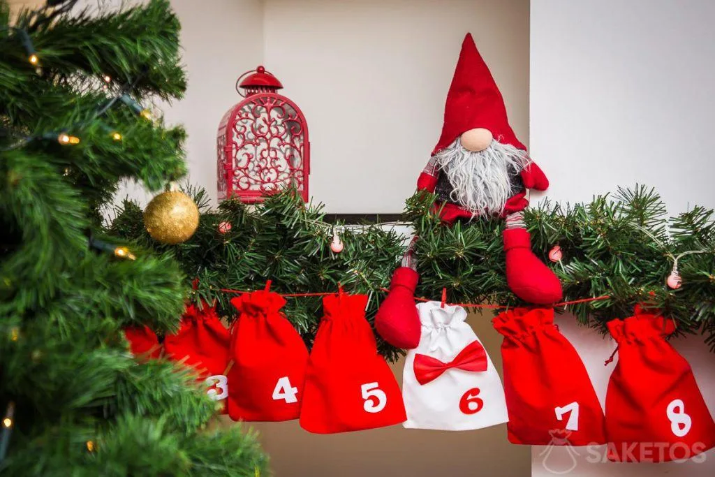 Adventskalender met velourszakjes - trends voor herfst en winter