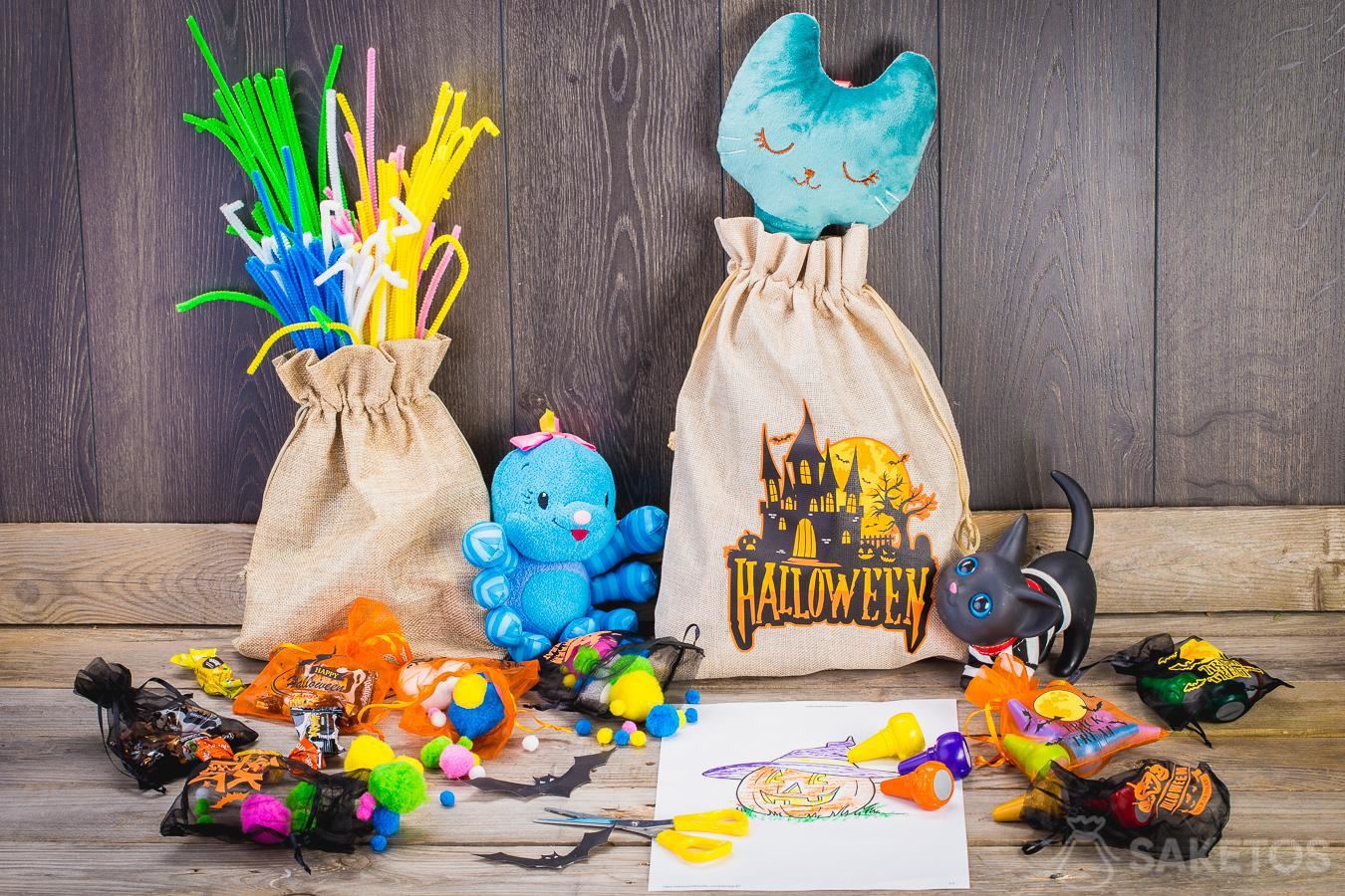Versiering van de kinderkamer - Halloween geeft inspiratie 3 Met deze geschenkzakjes kan je op eenvoudige manier de Halloween kamer van Uw kinderen te versieren.