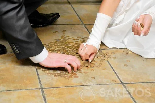 Een kwartje voor geluk - een huwelijkstraditie