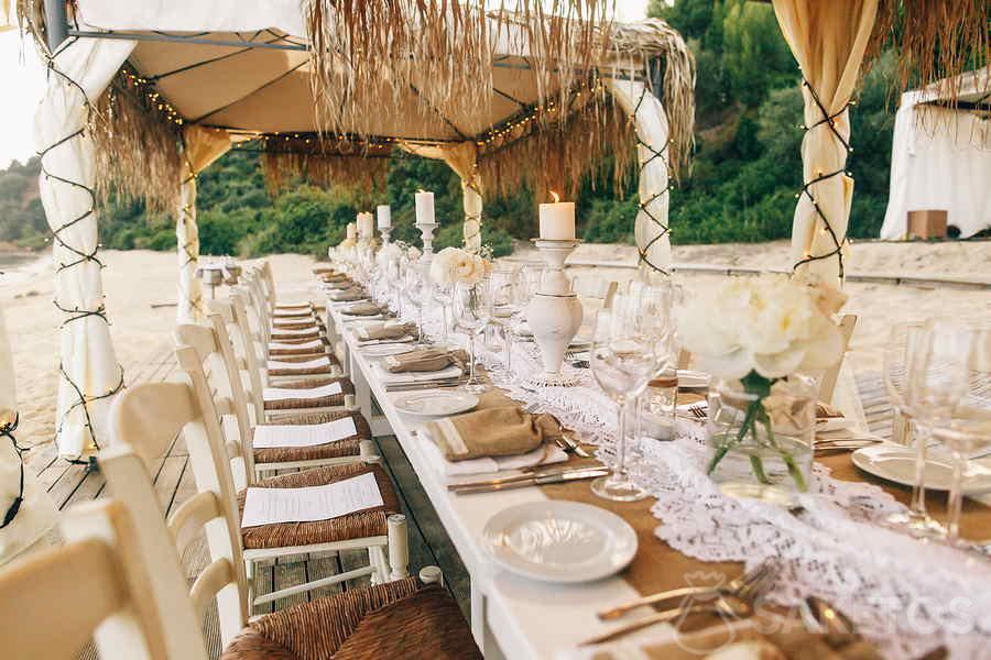 Rustieke bruiloft buiten