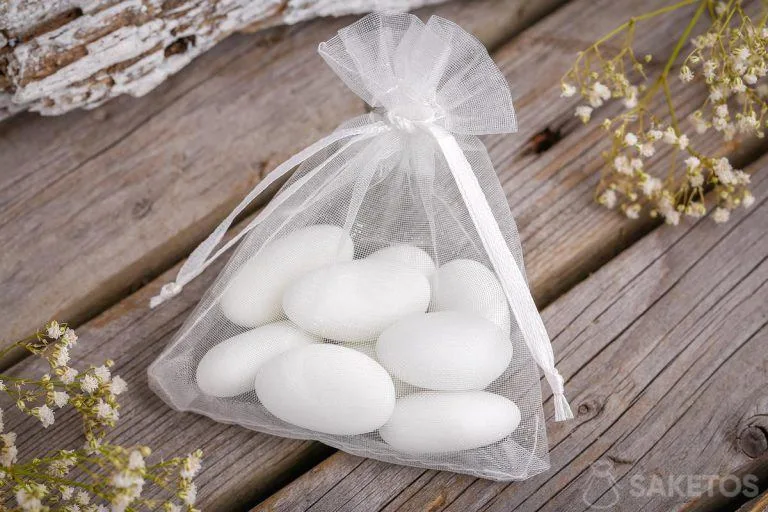 Geschenkzakjes voor vrouwen of bruiloftsgasten 4 1e Heilige Communie dankzij gasten