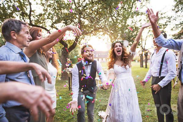 Bruiloft confetti