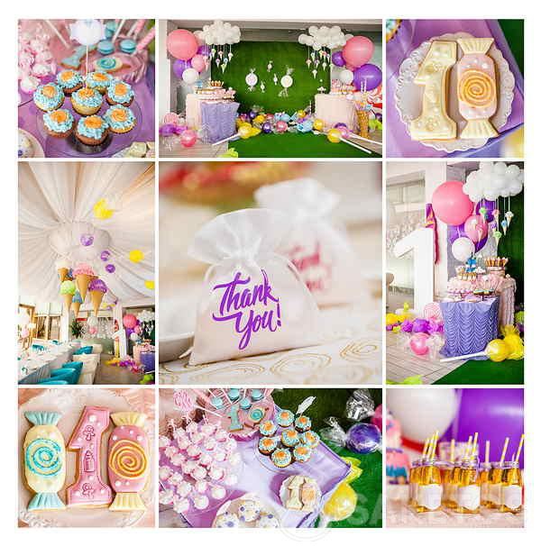 Versieringen voor het verjaardagsfeestje - inspiratie voor het versieren van de zaal 10 Een jaar oude decoraties