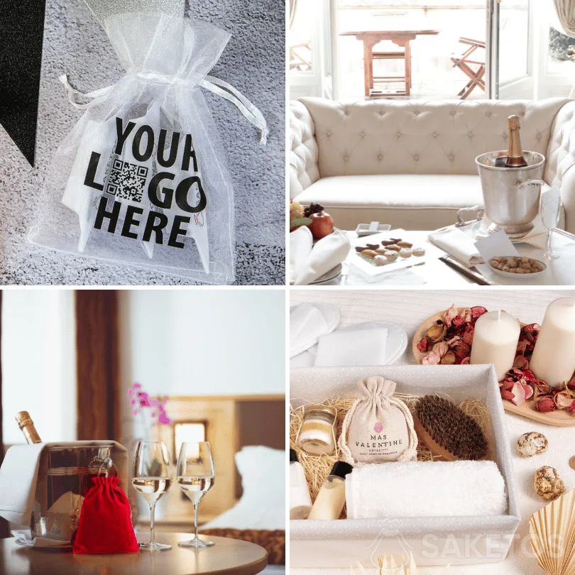 Cadeaus voor hotelgasten - welkomstpakket in het hotel