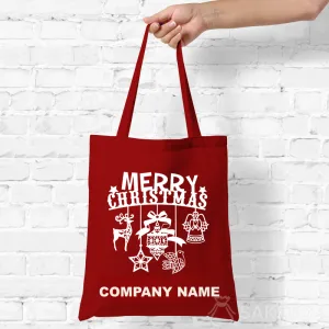 Een grote katoenen boodschappentas met een op maat gemaakte bedrukking volgens het ontwerp van de klant 8 Katoenen tas met ruimte voor logo