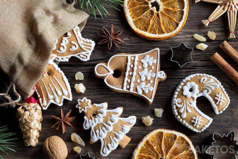 Welke kerstdecoratie kiezen voor interieurs? 19 Kerstboomversieringen - peperkoek kerstboom hangers