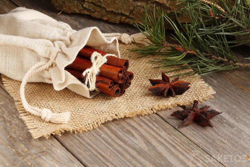 Modieuze gadgets (props) voor foto's op Instagram 14 Decorative linen bag with cinnamon and aniseed