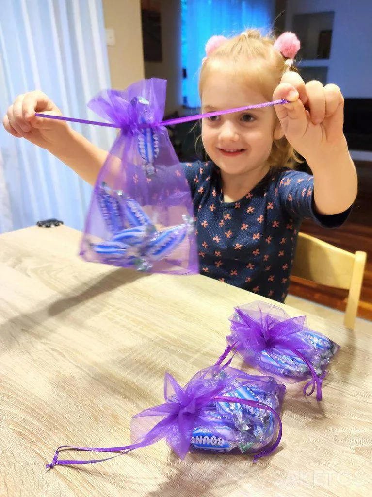 Snoepjes in organza zakjes