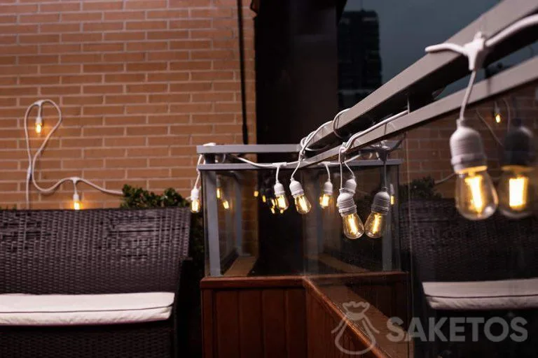 Lichtslinger voor het balkon