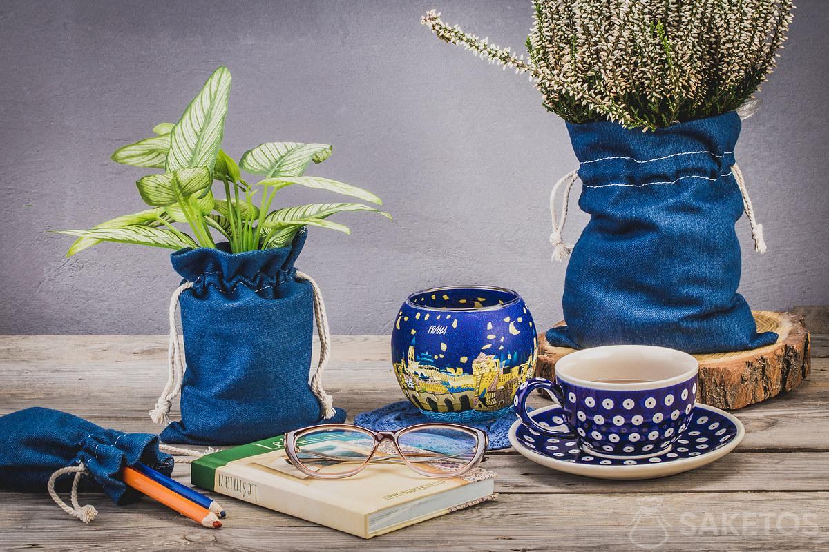 Modieuze gadgets (props) voor foto's op Instagram 2 Spijkerzakken als decoratieve potcovers
