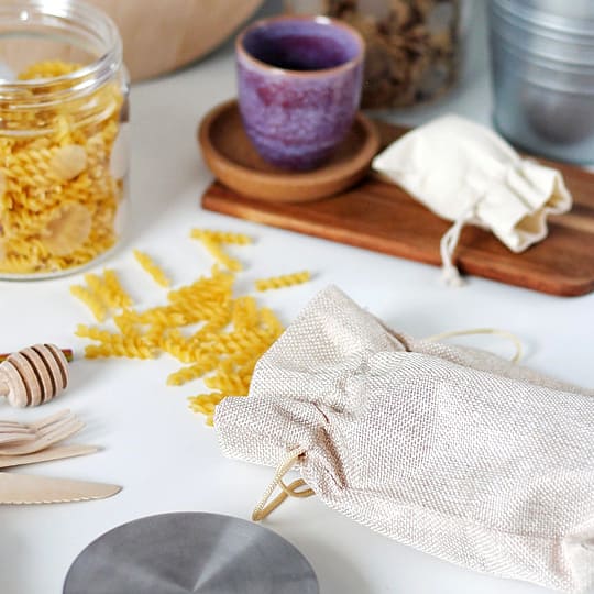 Fabric bags in the kitchen