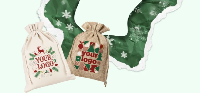 Kerstzakjes met bedrijfslogo