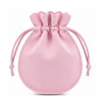 Roze fluwelen zakje 7 x 9 cm - klein fluwelen cadeauzakje 22